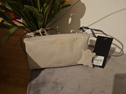 Otto Kern Umhängetasche Leder Hellgrau Tasche N23 - Bild 1 von 6