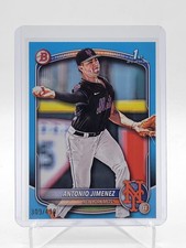 ANTONIO JIMENEZ 2025 BOWMAN DRAFT 1ST SKY BLUE BORDER /499 #BD-56 METS Q1940