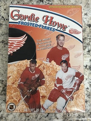 GORDIE HOWE Frosted Flakes Unopened Cereal Box Set OLYMPIA STADIUM Detroit