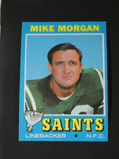 Mike Morgan 1971 Topps ROOKIE CARD #57. rookie card picture