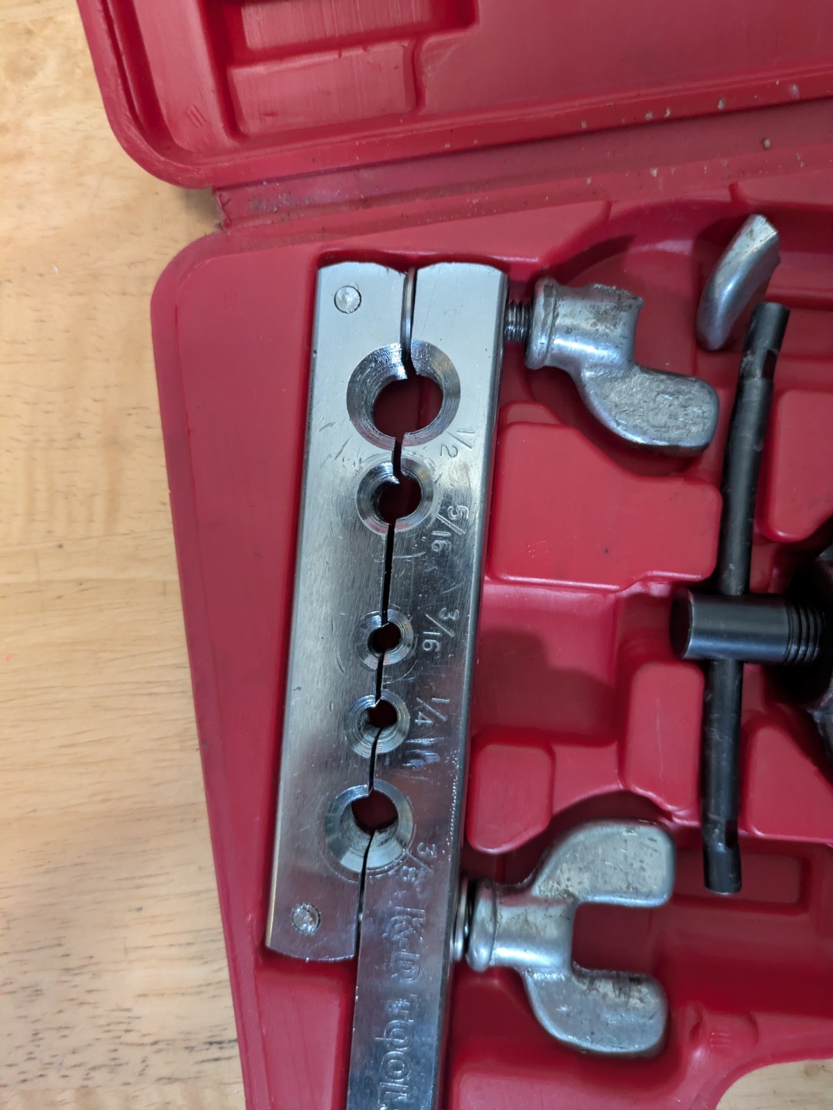 KD Tools USA Double Flaring Tool Set Kit Case 3/16" - 1/2" Tube SAE Brake