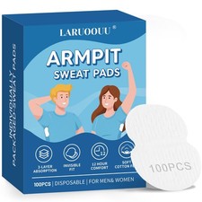 Armpit Sweat Pads for Women and Men, Underarm 100 Count Pack of 1 