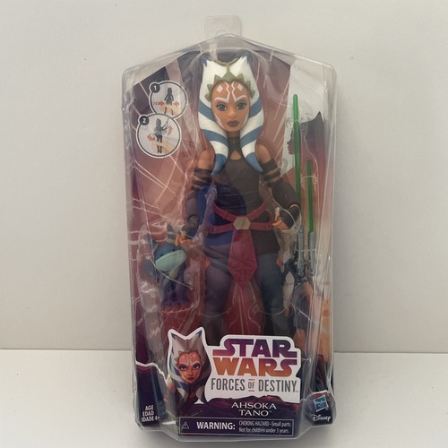 Star Wars Forces of Destiny Ahsoka Tano 11" Figure w/ Loth Cat Toy Doll New Read - Foto 1 di 14