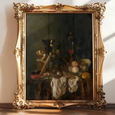 Gilt Goblet and Peaches | Dutch Golden Age Still Life | Museum Fine Art Print