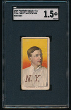 1909-11 T206 Christy Mathewson Portrait NY Giants Piedmont Series 150 SGC 1.5 FR