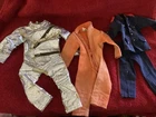 Vintage G I Joe  Clothes  2 Jump Suits & 1 Military Uniform