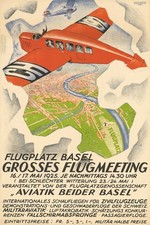 🛩️ Basel 1925 Flugmeeting Poster - Vintage Aviation Art - 24x36” Premium Matte