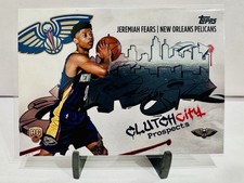 2025-26 Topps Basketball Jeremiah Fears Clutch City Prospects Rookie Card #CC-7