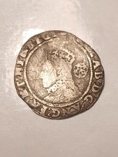 Elizabeth 1 Silver Sixpence Sixth Issue Dated 1594 Woolpack Mint Mark