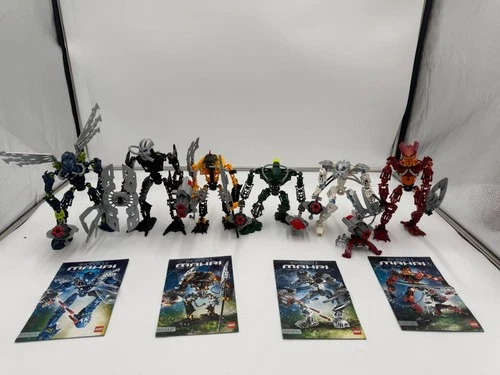 Lego Bionicle Toa Mahri Set Of 6 Complete with 4/6 instructions good condition