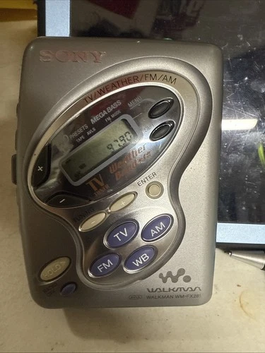 Vtg Sony Walkman WM-FX281 TV/Weather/FM/AM Radio Works Cassette Player No Work