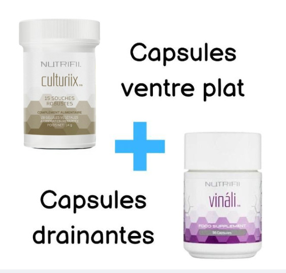 Duo Ventre Plat et Drainant Culturiix Vinali pour la minceur