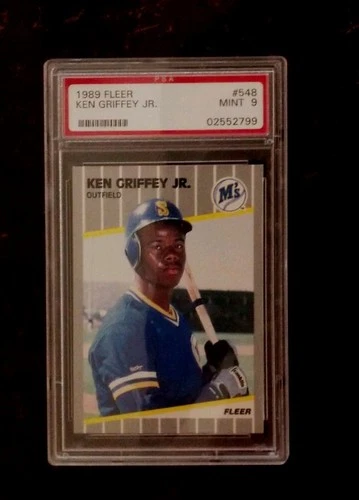 1989 Fleer Baseball Card #548 KEN GRIFFEY JR PSA 9 MINT!!!