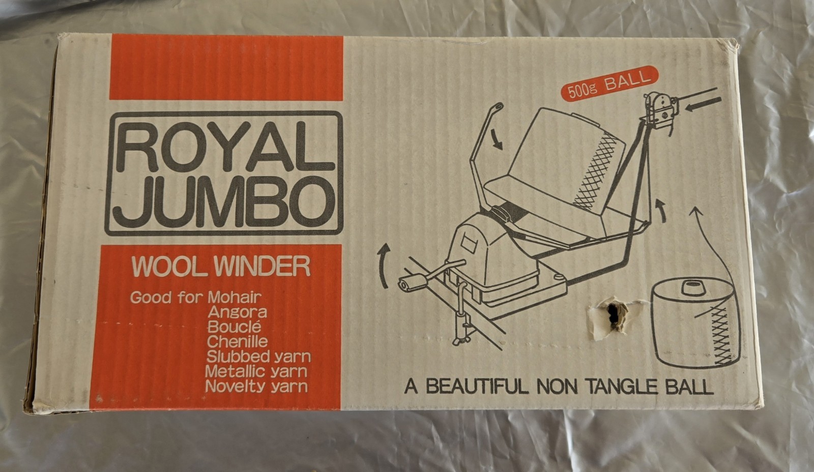 Jumbo Royal Wool Winder Yarn Bobbin Winder With 3 Cones