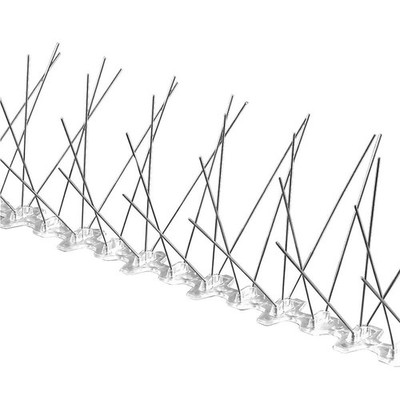 BIRD BARRIER BP-F125 Bird Repellent Spikes,25 ft L,2 1/2 in W 20YR31