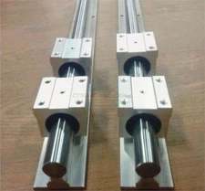 500Mm Linear Rail Shaft Rod 4 Sbr 16Uu Full Supported New 2 Set Of SBR16 ce