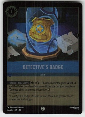 GGC - 12 Cold Foil Detective's Badge 166/204 Common Whispers in the Well