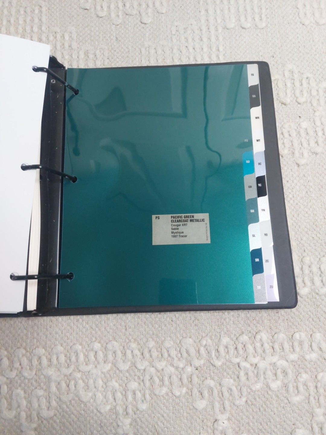 1996 Mercury Dealer Album Color upholstery paint book Cougar Grand Marquis thumbnail 13