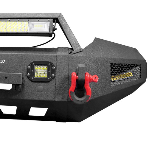 For 2015-2022 Chevy Colorado Steel Front Bumper With Winch Plate & Lights & Wire - Picture 8 of 9