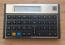 Vintage HP 12C Financial Calculator w Original Cover MADE IN USA Hewlett Packard