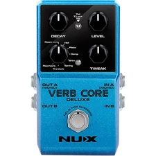 NUX Verb Core Deluxe with 8 Different Reverbs and Freeze Effects Pedal Blue LN