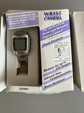 Vintage Casio Camera Watch WQV-1 With Infrared Adapter In Box With Papers