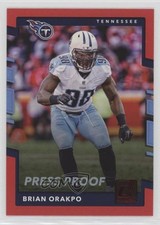 2017 Panini Donruss Press Proof Red Brian Orakpo #223 y0i