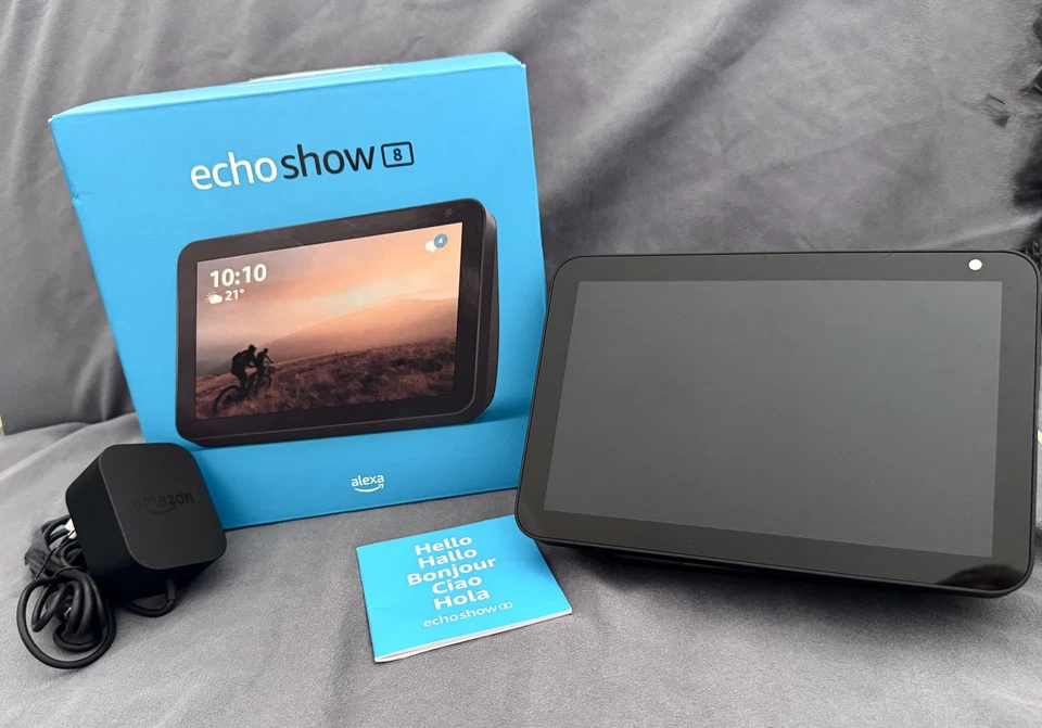 Amazon Echo Show 8 (2. Gen) Touch Screen- Anthrazit - wie neu - in OVP - Bild 2 von 4