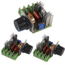 3 Pack 2000W PWM AC Motor Speed Control Module Dimmer 50-220V 25A