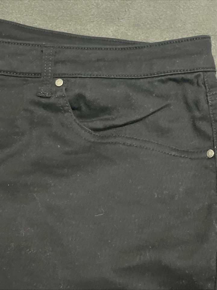 Pantalón Catherines Suprema para mujer talla grande 34W negro pierna recta elástico Foto 3 de 4