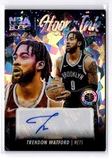 2023-24 Panini NBA Hoops Trendon Watford #HI-WAT Hoops Ink ICE Prizm Autograph