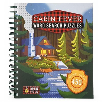 Cabin Fever Word Search Puzzles: Multi-Level Spiral-Bound Puzzle Word Search...