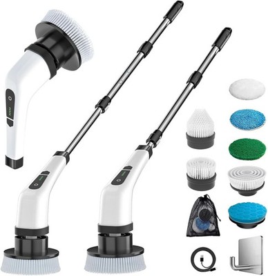 Electric rotating brush cleaner, 7 replaceable brush heads