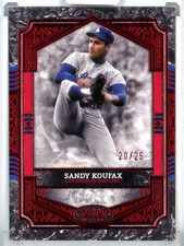 2025 Tier One Sandy Koufax Red Foil【20/25】 Los Angeles Dodgers