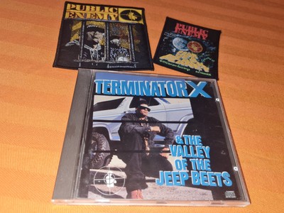 Public Enemy Terminator X & The Valley Of The Jeep Beets 1991 CD Album 2x Patch 