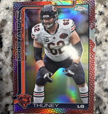 Topps Chrome 2025 Joe Thuney Chicago Bears Red Parallel #50 Football