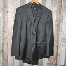 Tasso Elba for Macy's 100 Wool Black Suite Jacket 48R Coat Pants 40 x 30 Gift