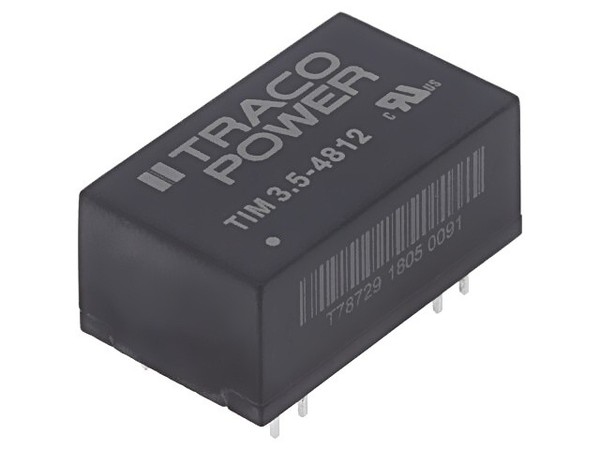 Tim 3.5-2411 Wandler: Dc/Dc 3,5W Ueing: 18-36VDC Uausg: 5VDC Iausg: 700Ma Traco-image