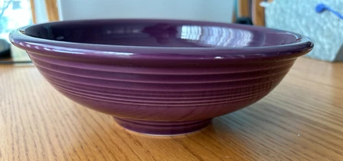 Fiestaware Pedestal Serving Bowl Fiesta Heather 9 1/2" D x 3 1/4" H