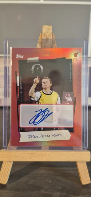 John Arne Riise /5 Bookend Autograph Topps Liverpool Focus