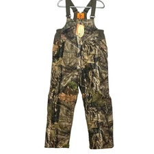 Field & Stream Bib Overalls Mens Medium Insulated Mossy Oak Camo Waterproof