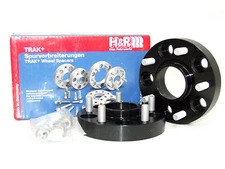 H&R 25mm DRM Bolt-On Wheel Spacers Honda/Acura (5x114.3/64.1/12x1.5/Black)