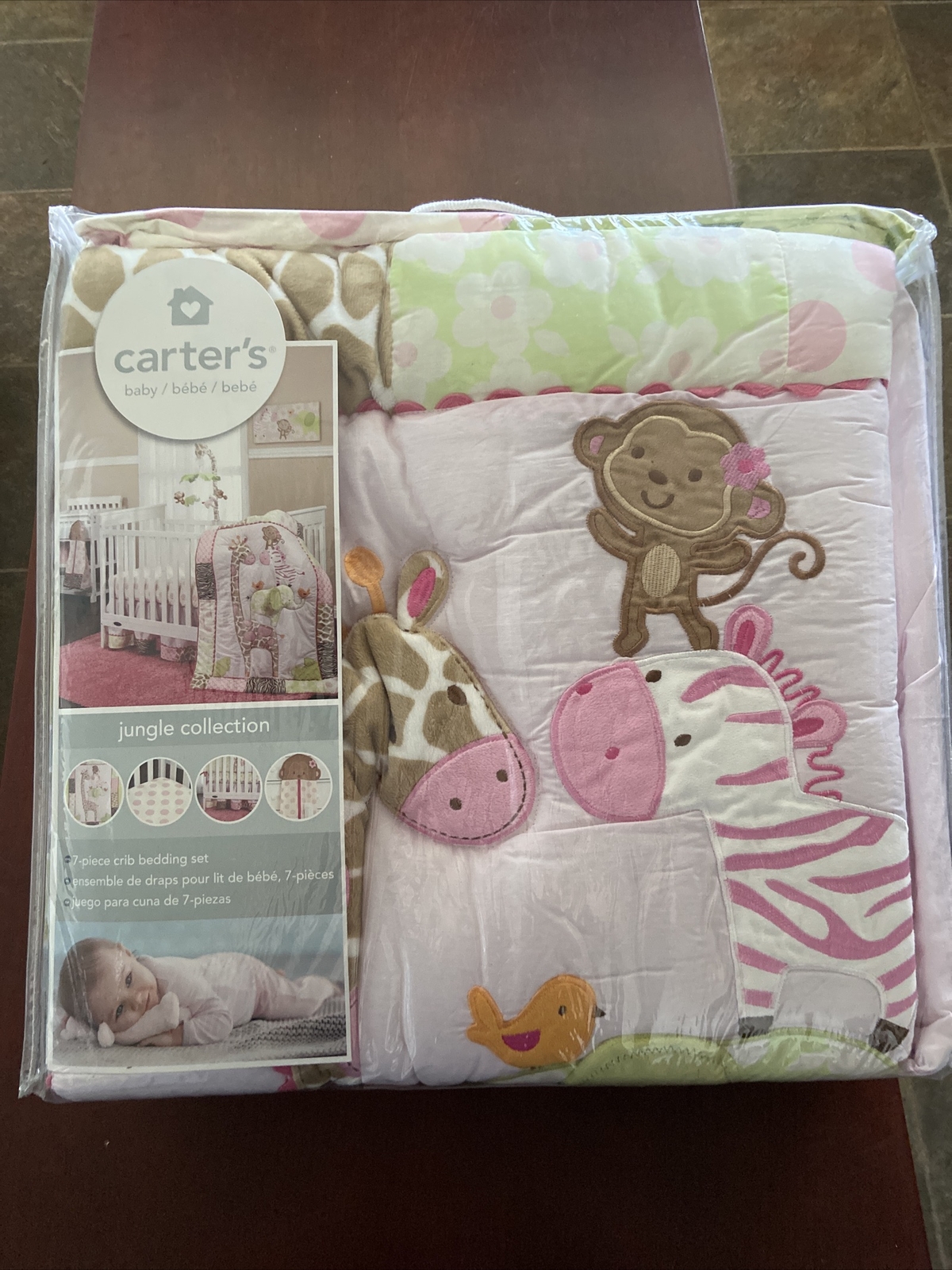 carter's jungle collection 4 piece crib set