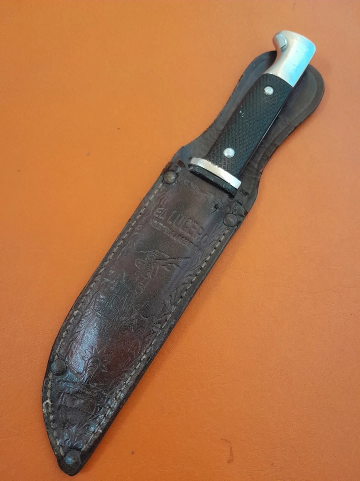 Raro cuchillo de caza comando argentino Boker Treebrand acero inoxidable 1960-80 Foto 2 de 4
