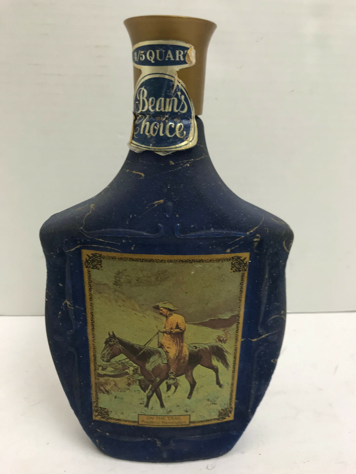 Vintage Jim Beam Whiskey Decanter Frederic Remington On The Trail eBay