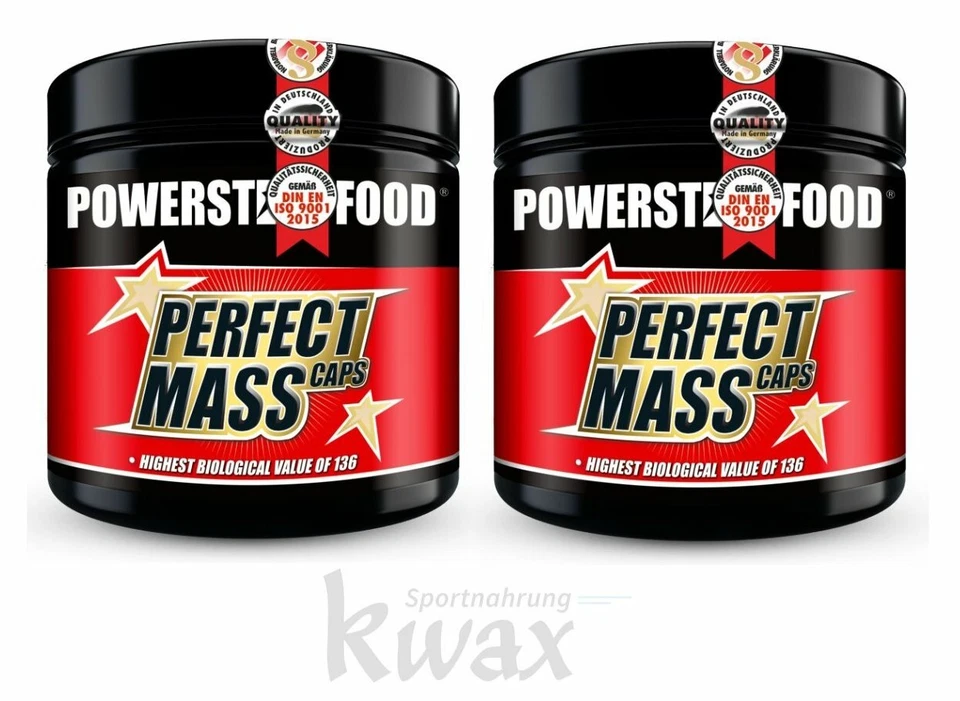 (EUR 84,12/kg) 2er Pack Powerstar Food Perfect Mass Caps 2 x 300 Kapseln