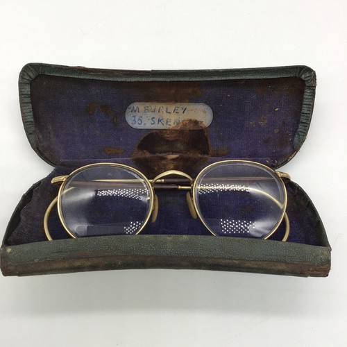 Algha 1/10, 12k Gold Filled Glasses 1940s with origional case