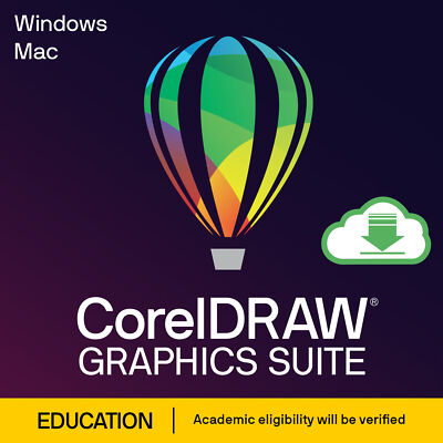 EDU CorelDRAW Graphics Suite 2026 (365) Win/Mac 1-Jahr / 1-PC DE / ML ESD / KEY