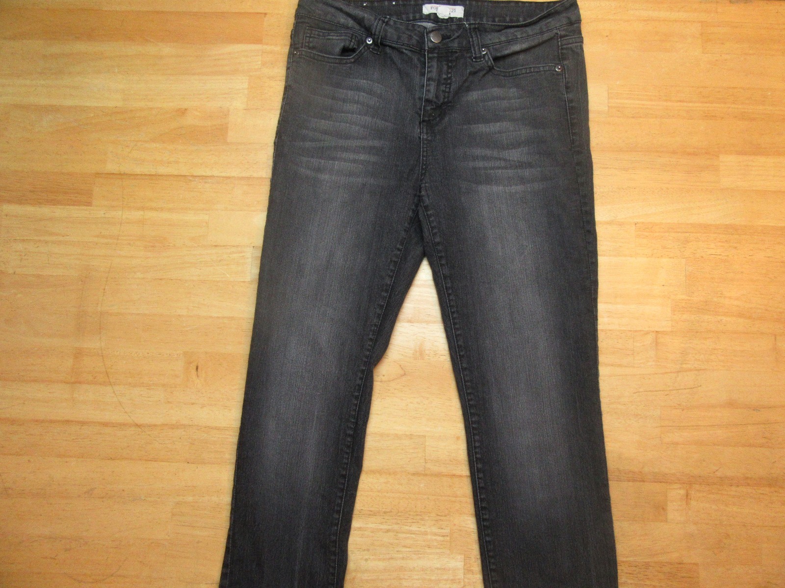 Women's Forever 21 Denim Skinny Jeans 29 X 30 Black