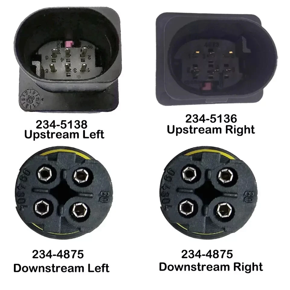 4PCS Up&Downstream Oxygen Sensor For BMW 550i 06-10 234-5136 234-5138 234-4875 - Image 2 of 4